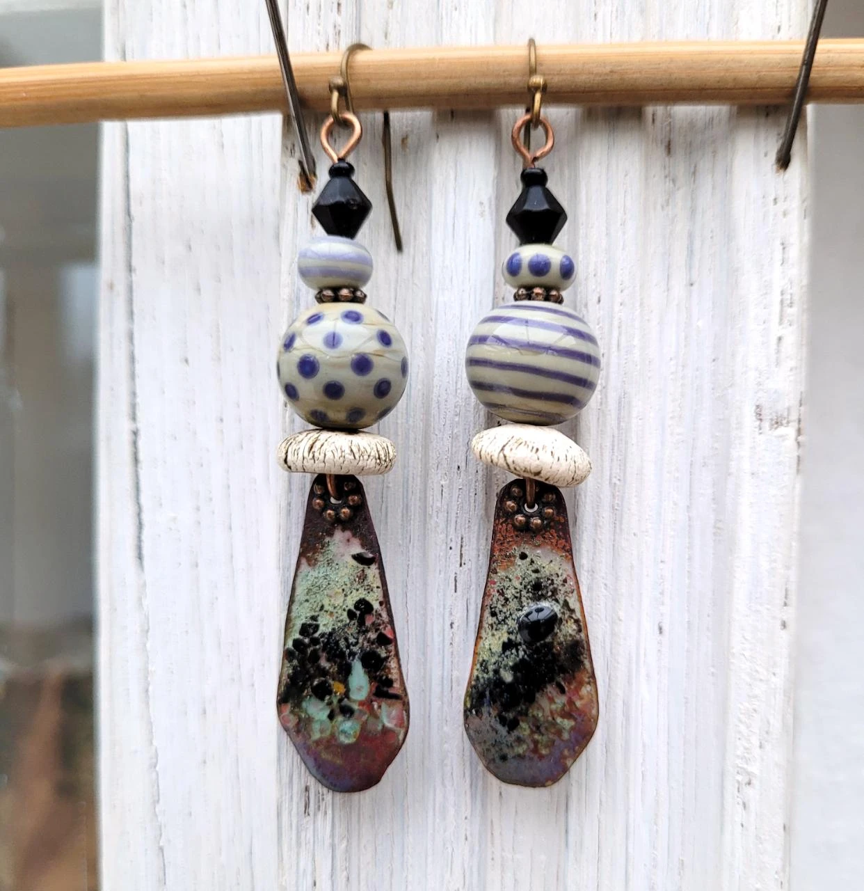 Handcrafted enamel earrings, lampworks, and artisan ceramics. – photo 9